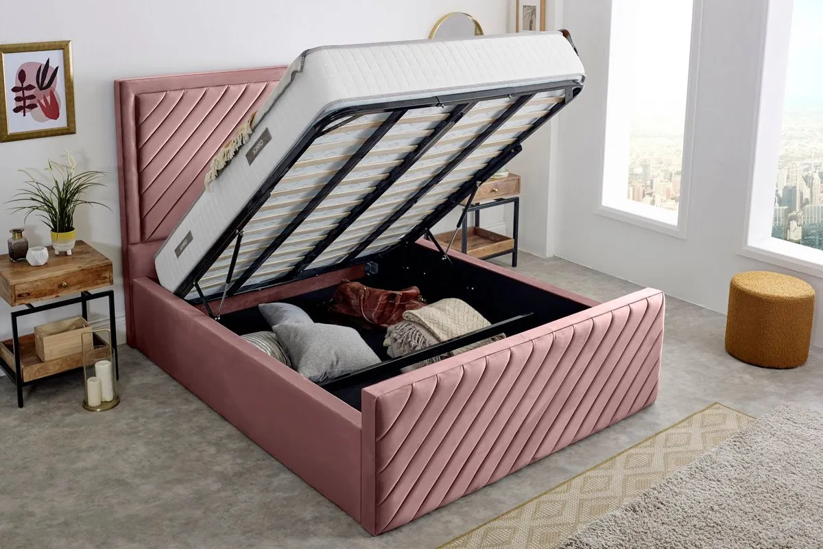 Oxford Upholstered Ottoman Bed