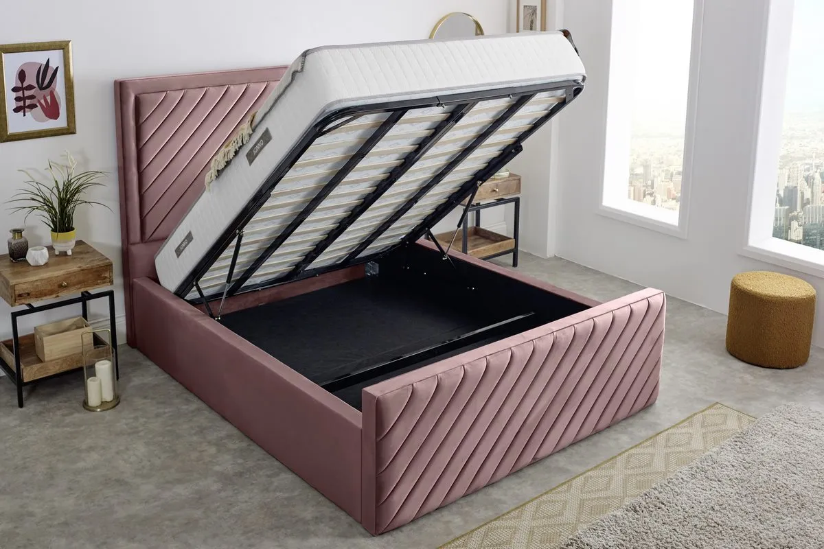 Oxford Upholstered Ottoman Bed