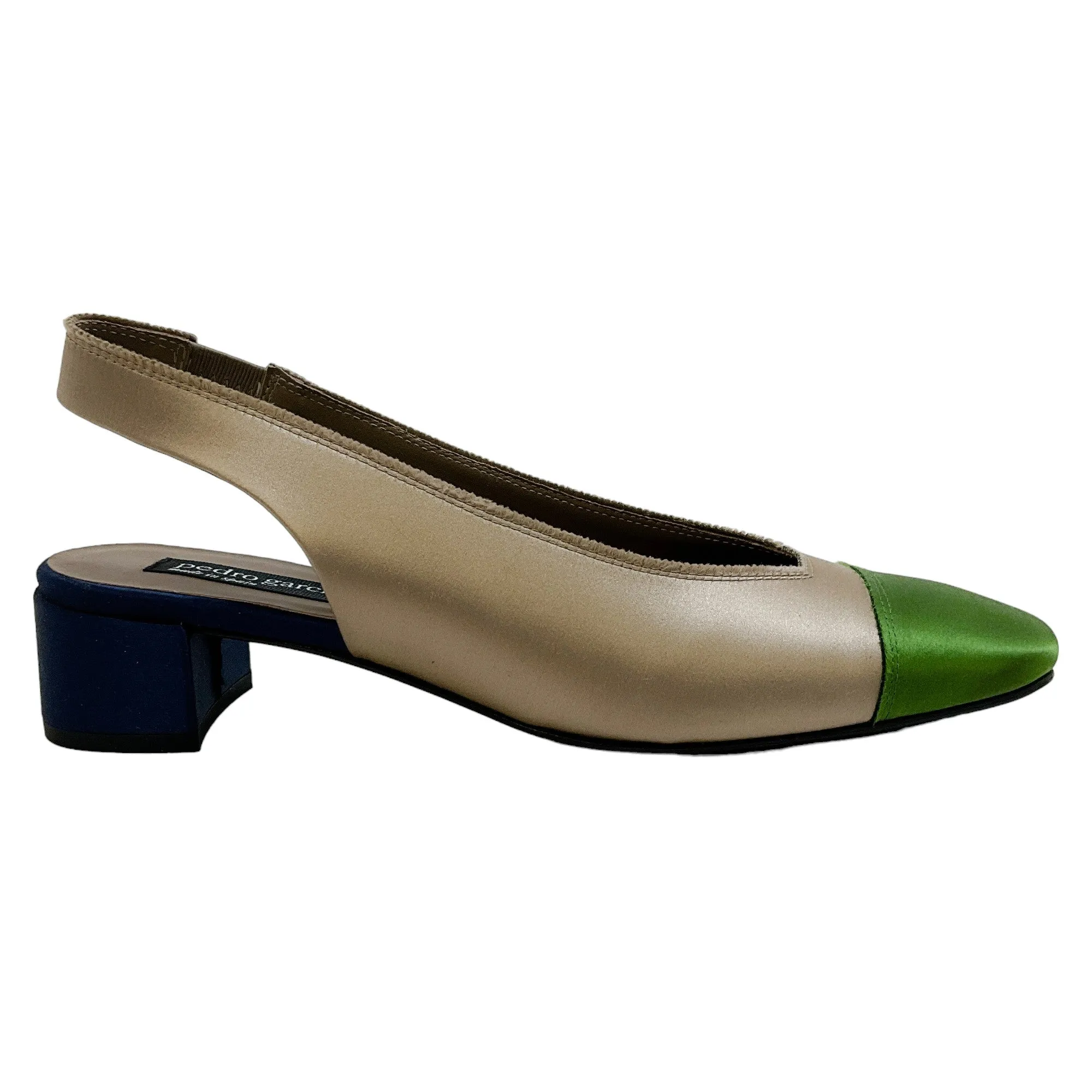 Pedro Garcia Taupe / Lentil Everly Slingback Pumps