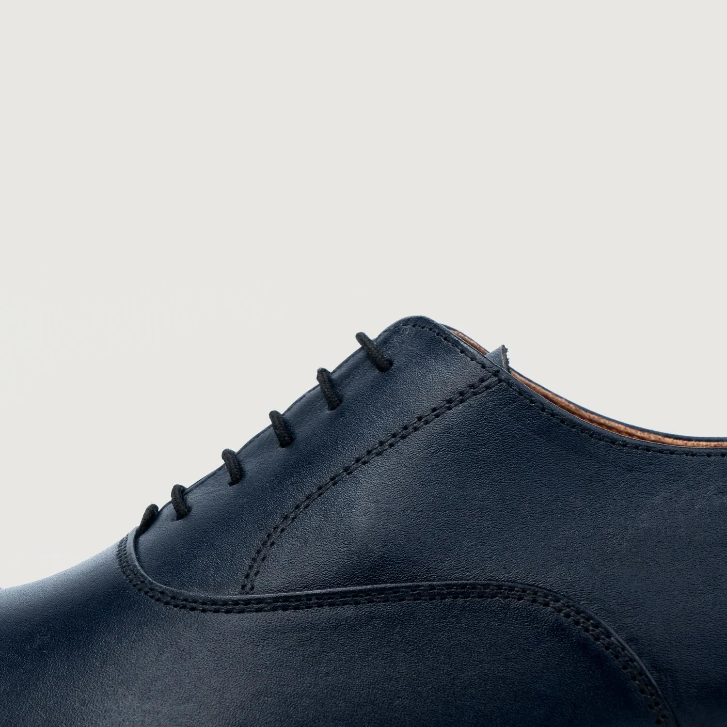 Professor Oxford Midnight Blue Leather Shoes