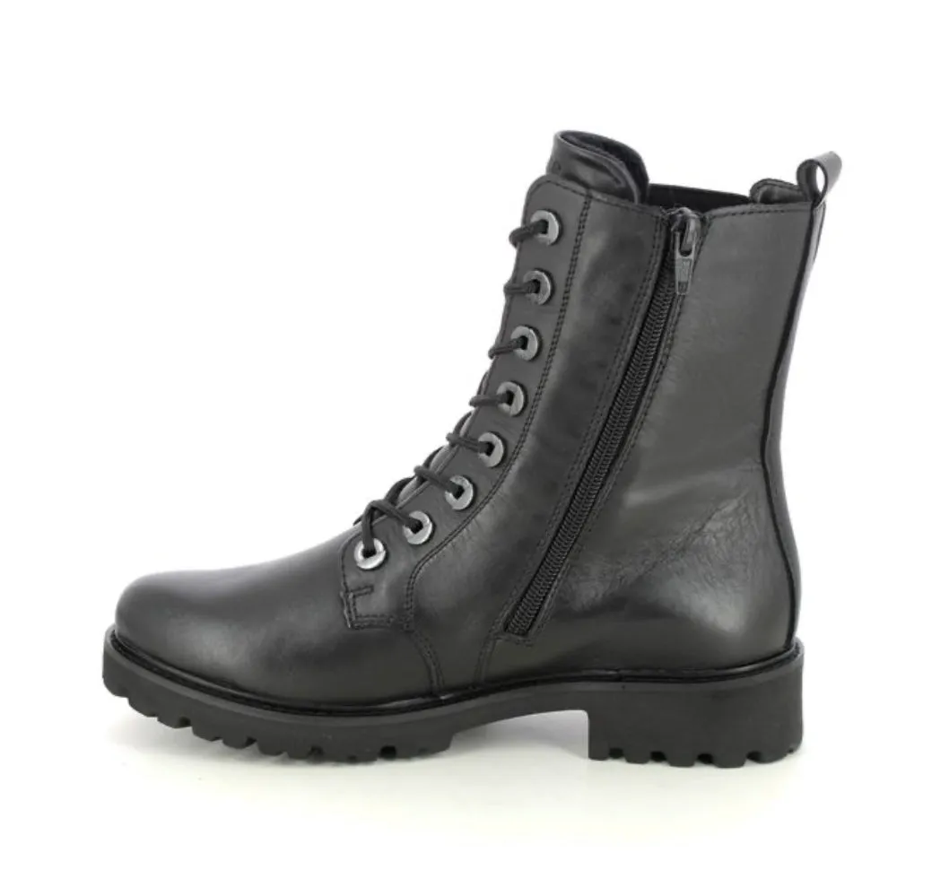 Remonte D8668-00 Odeon Elle Range Black Leather Ankle Boots