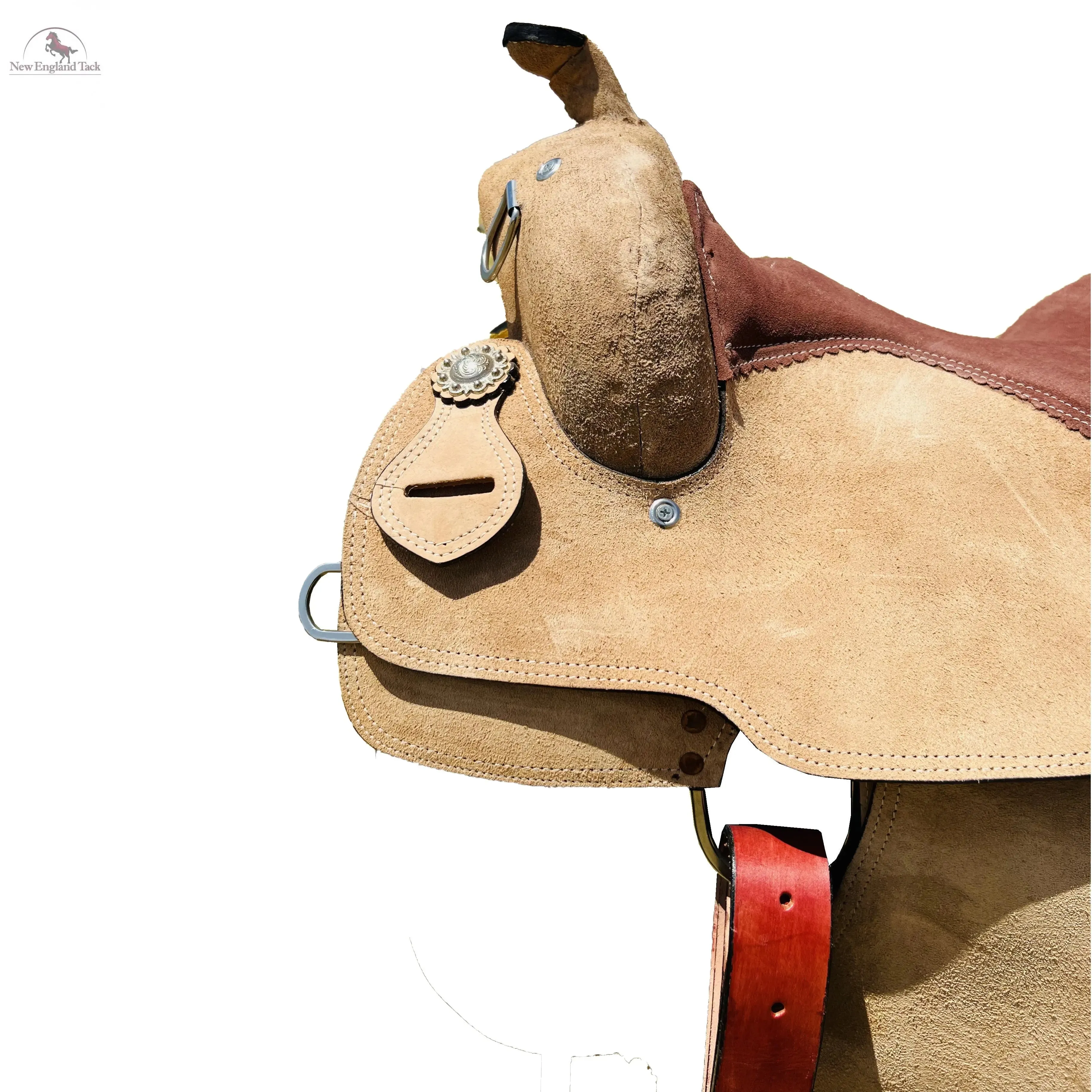 Resistance Western Rough Out Trainer Saddle With Suede Seat