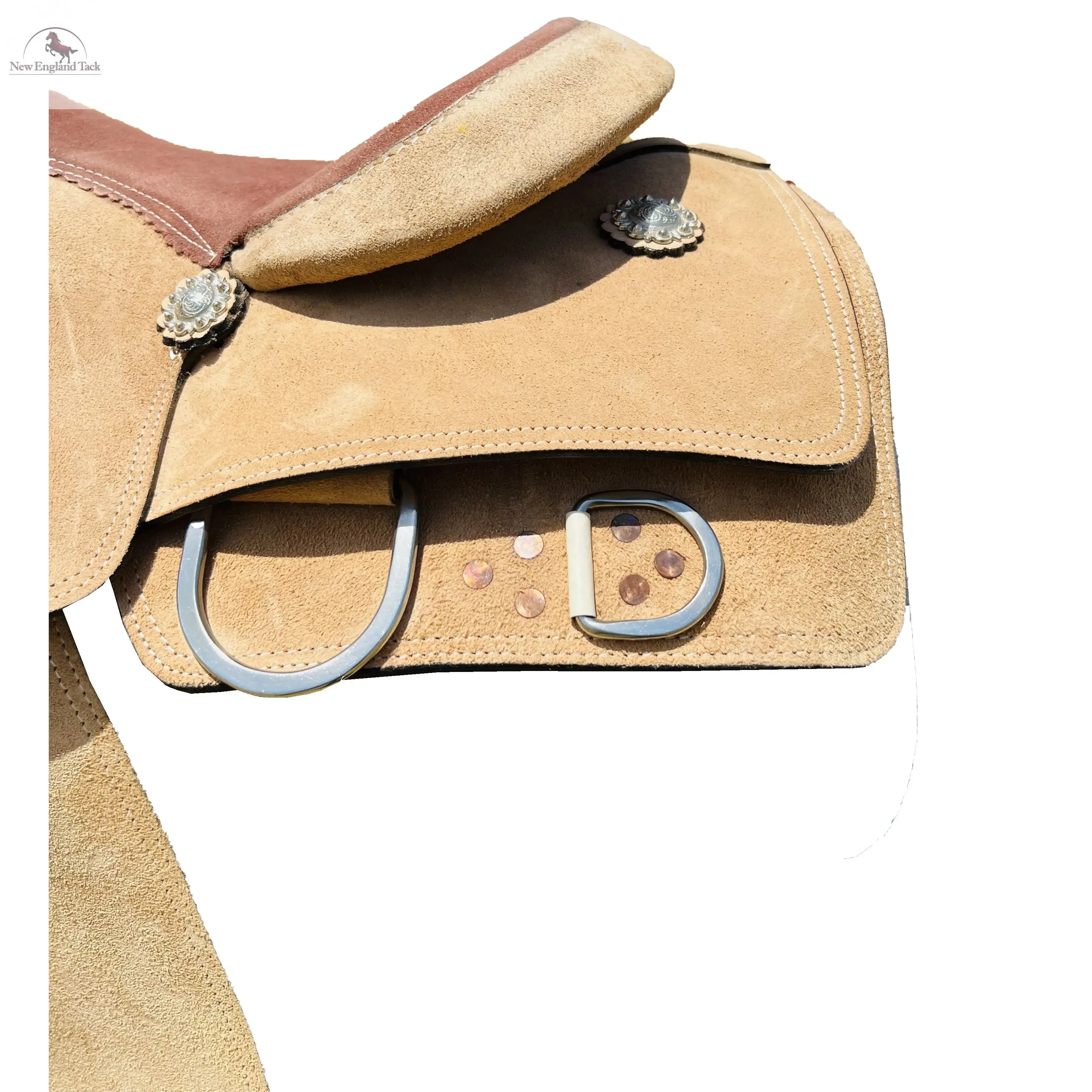 Resistance Western Rough Out Trainer Saddle With Suede Seat