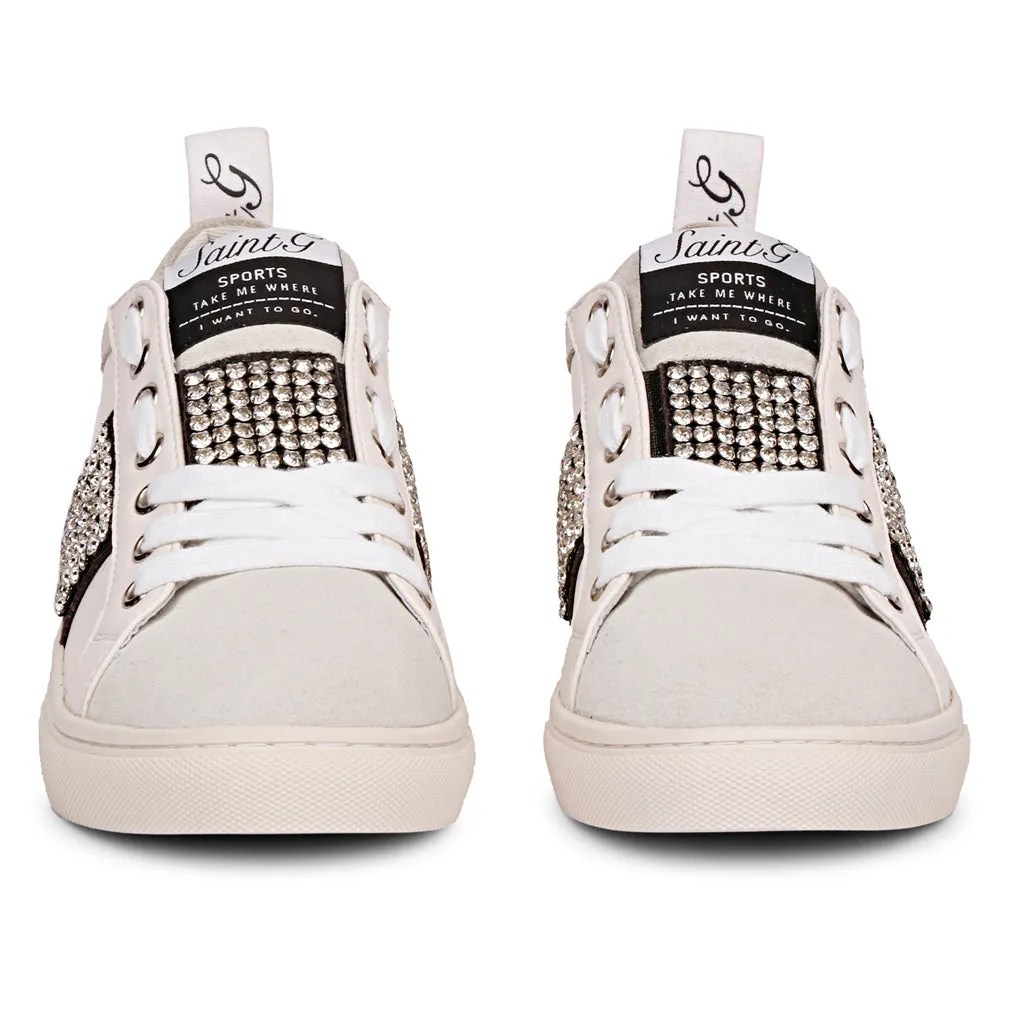 Saint Janet Off White Leather Sneakers