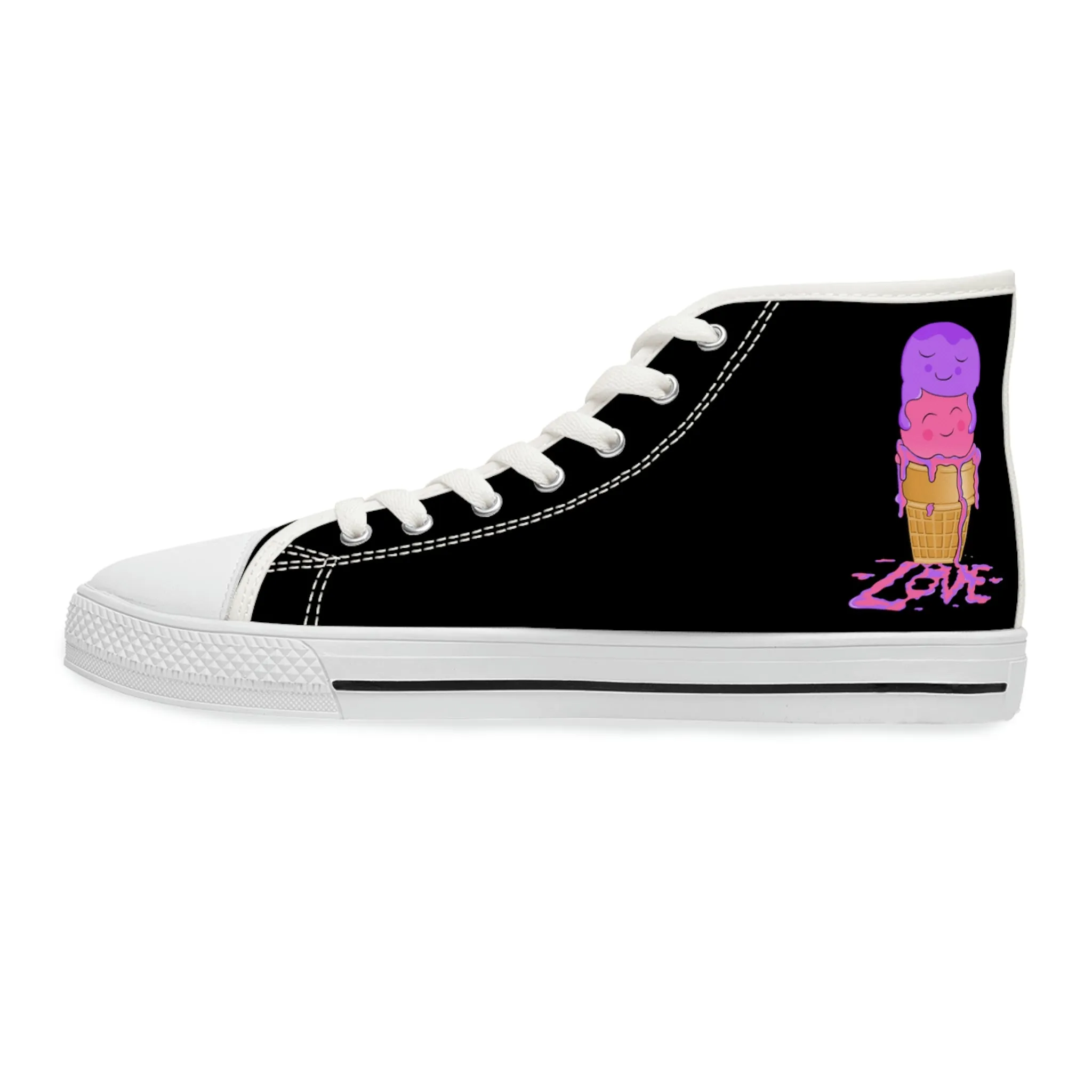 Scoops of Love Women's High Top Sneakers