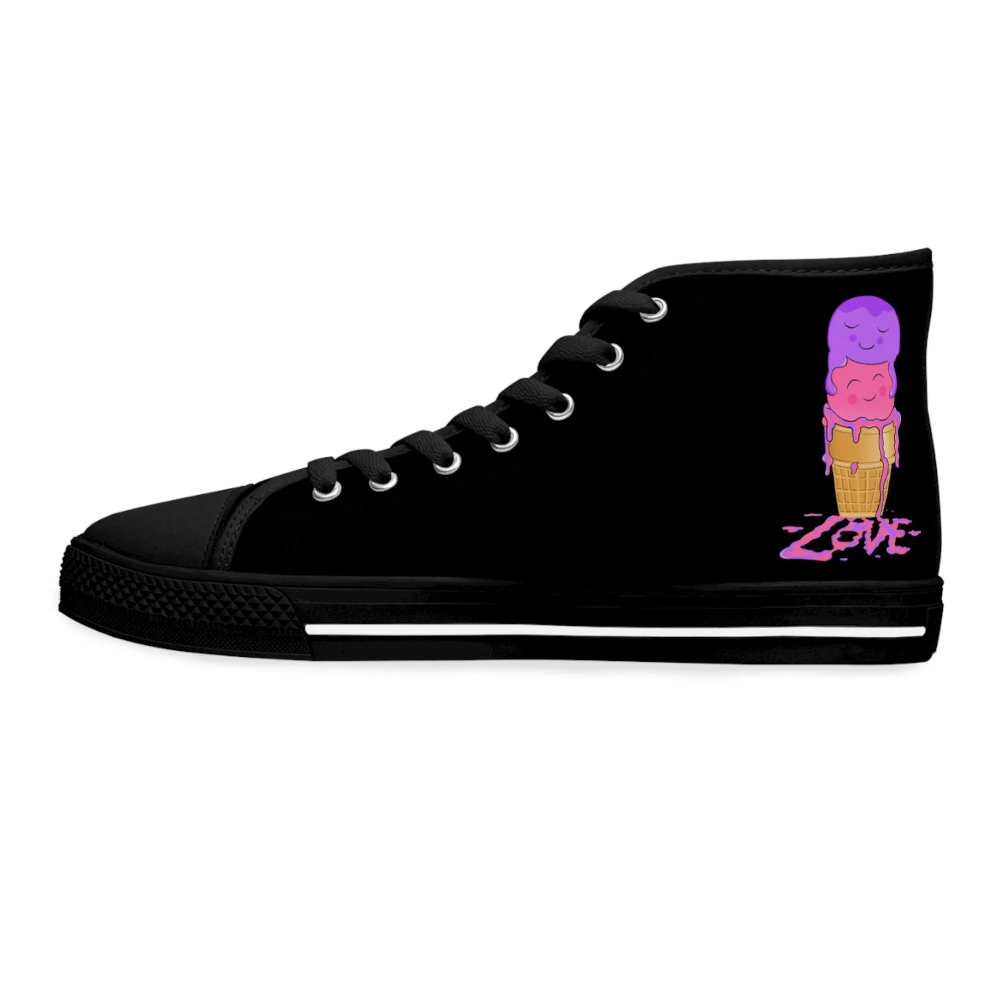 Scoops of Love Women's High Top Sneakers