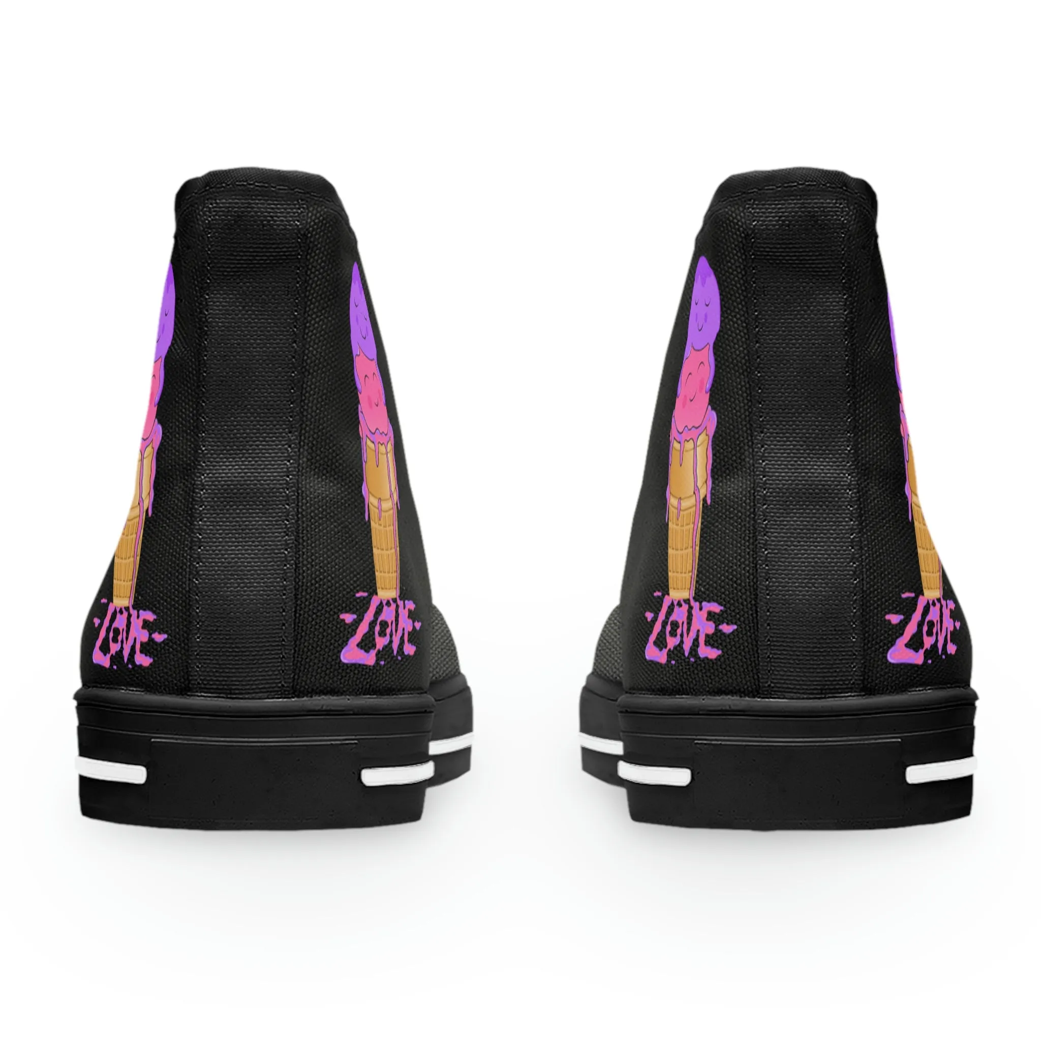 Scoops of Love Women's High Top Sneakers