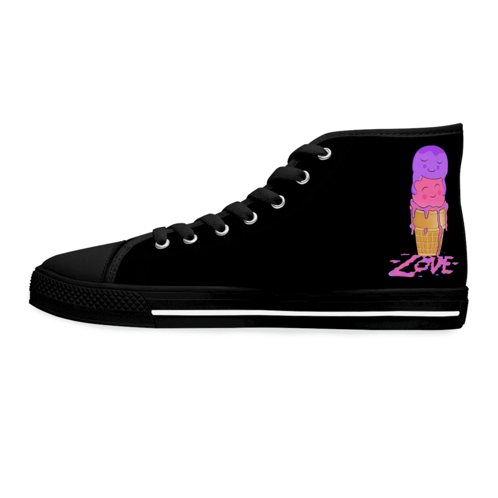 Scoops of Love Women's High Top Sneakers