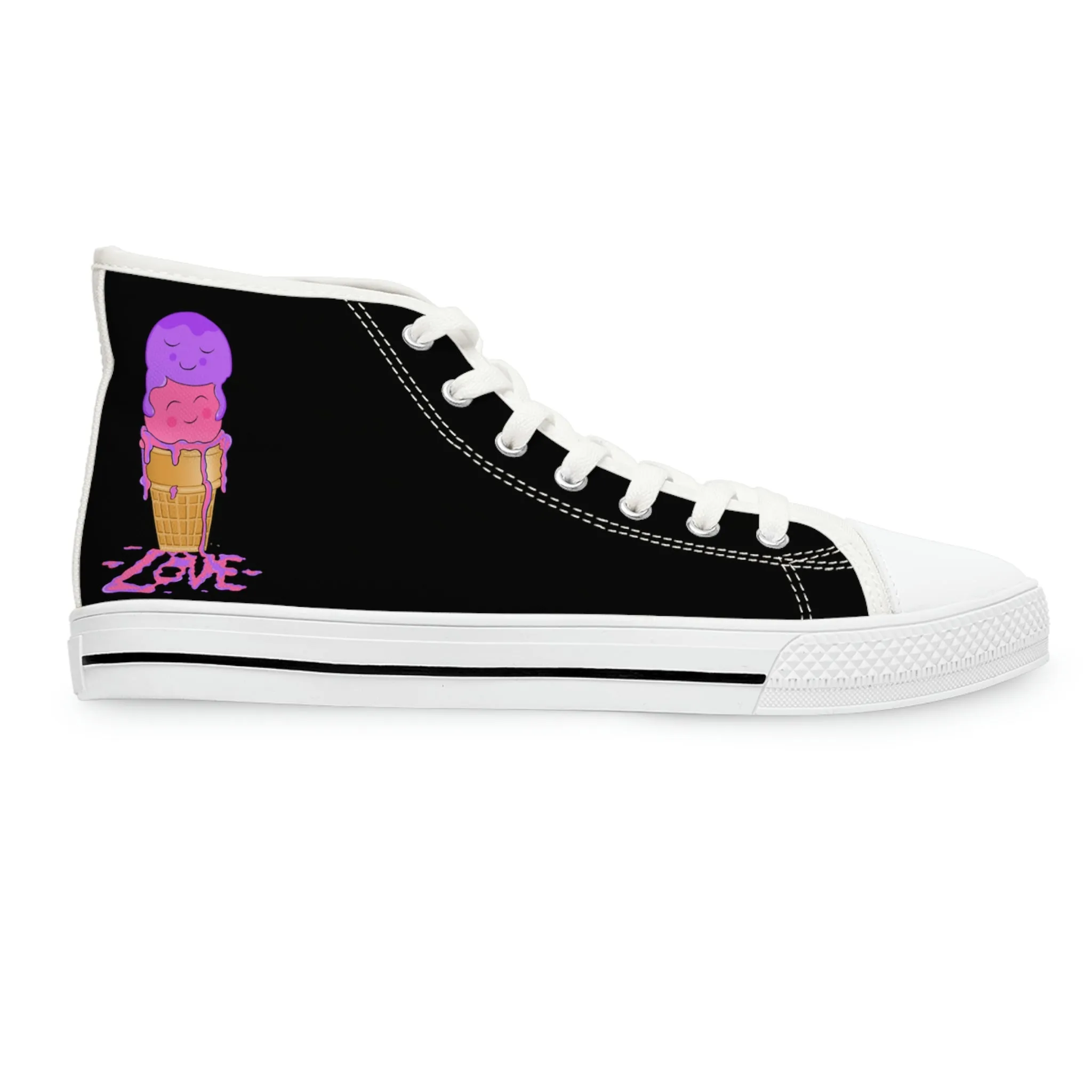 Scoops of Love Women's High Top Sneakers