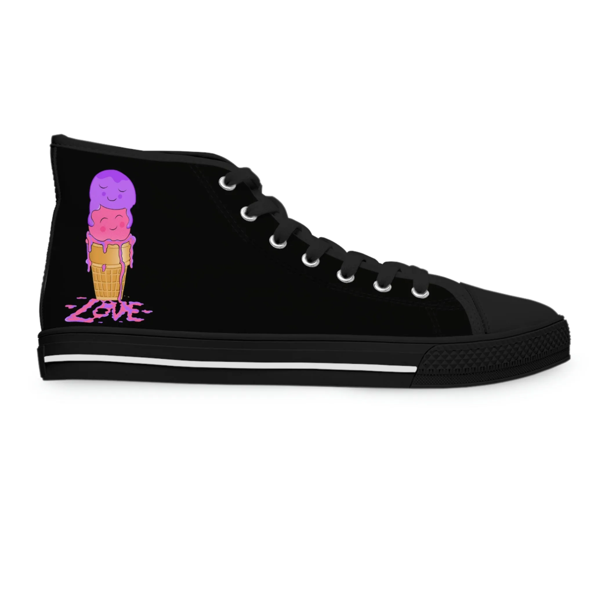 Scoops of Love Women's High Top Sneakers