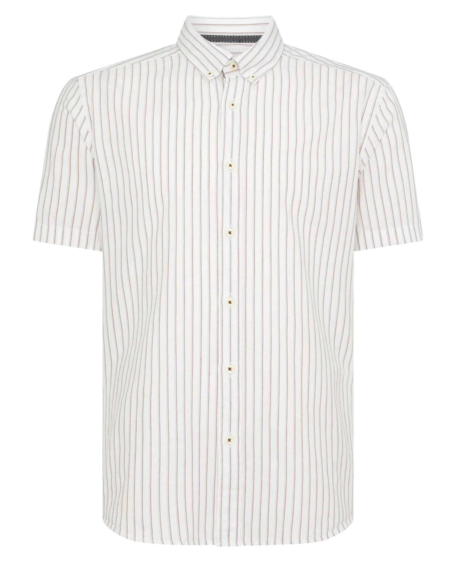 Slim Fit Oxford Cotton Short Sleeve Shirt