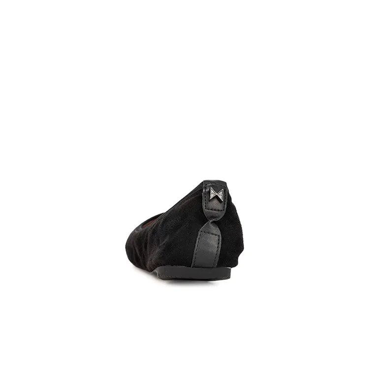 SOPHIA Ballet Flat Shoes - Jet Black