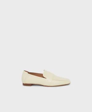 Square Toe Loafer - Crema