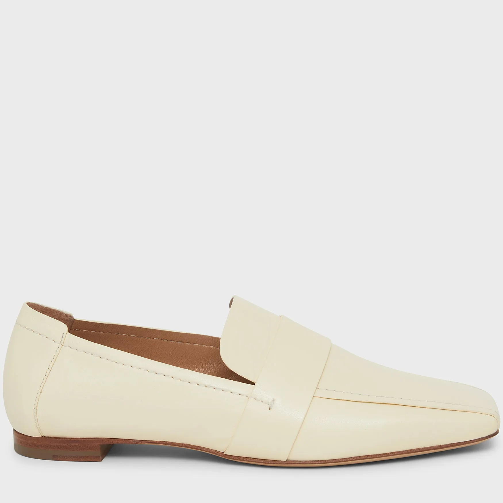 Square Toe Loafer - Crema