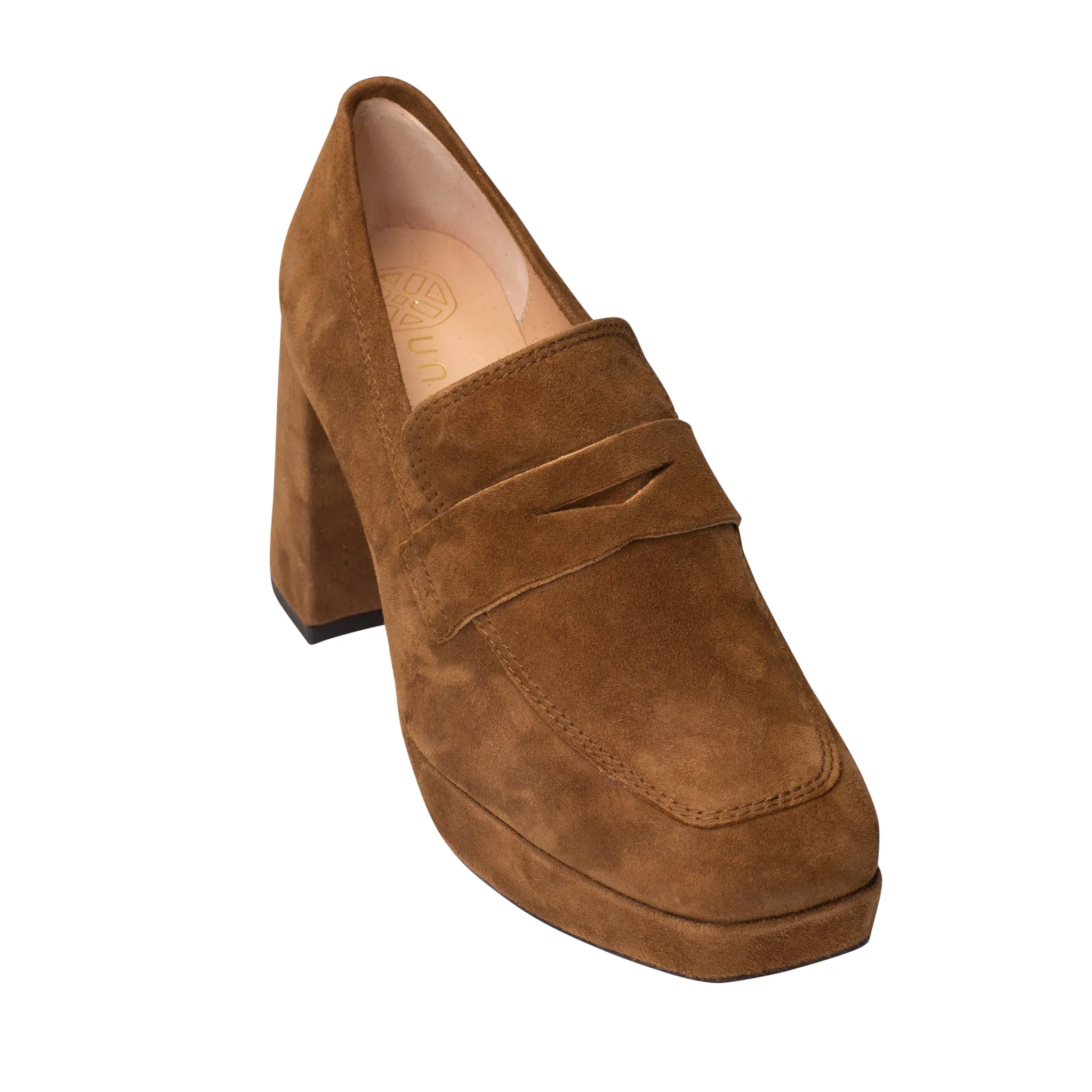 Unisa Loafer with Heel and Platform