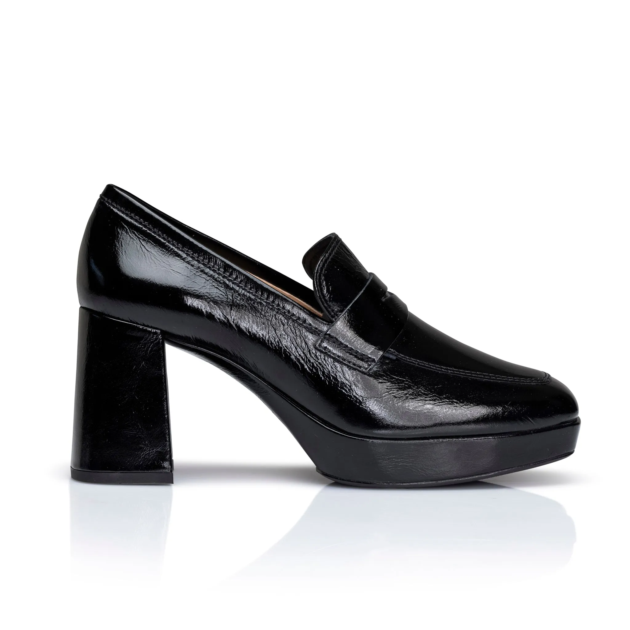 Unisa Loafer with Heel and Platform