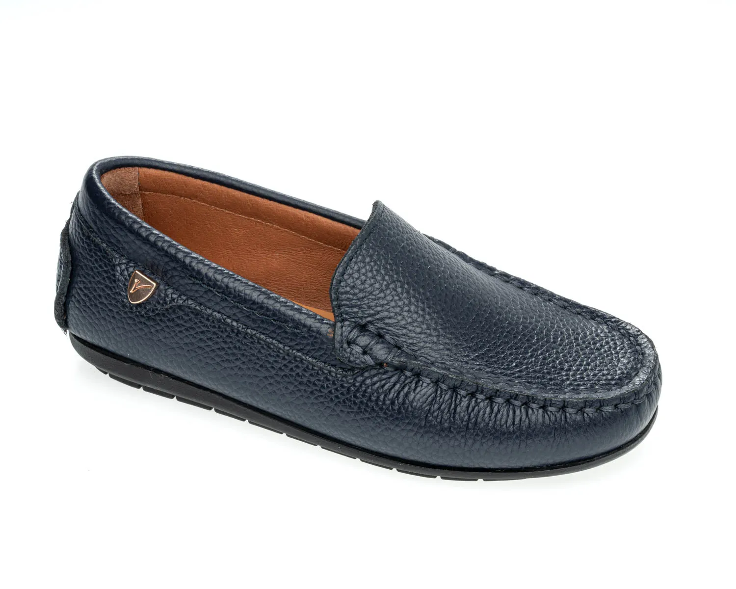 Venettini Navy Pebbled Loafer